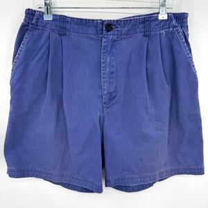 CAMBRIDGE CLASSICS Vintage Blue Purple 7" Inseam Dad Shorts Size 34